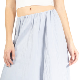 Falda Larga Recta con Pretina Lisa