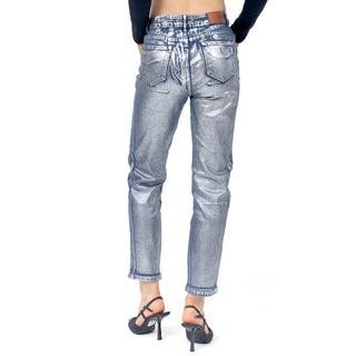 JEANS PARA MUJER SKINNY WITH FOIL SHINE FOREVER 21