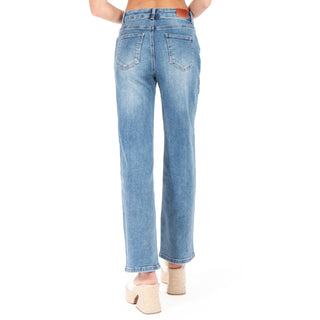 WASH WIDE LEG JEANS