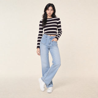 Jeans Wide Leg con Bolsillos para Mujer Forever 21 #color_bleach