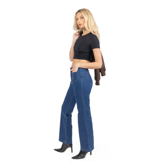 Jeans Wide Leg Premium Tiro Alto
