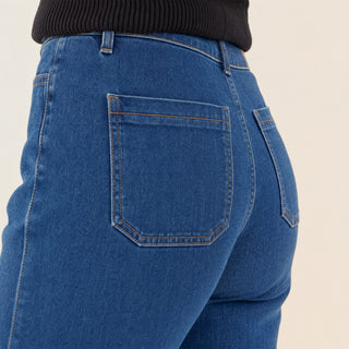 Jeans Wide Leg con Bolsillos para Mujer Forever 21 #color_stone-medio