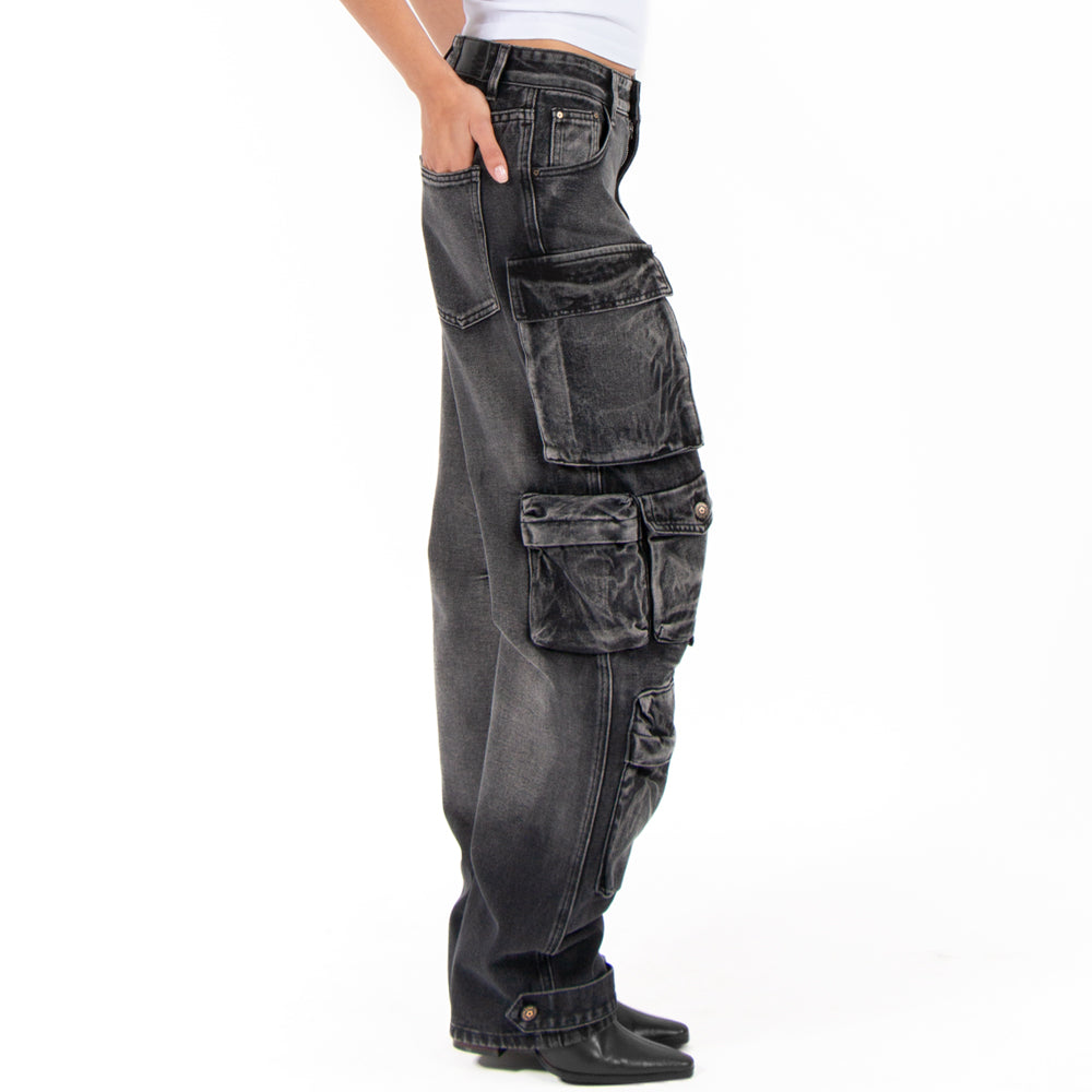 Jeans De Denim Con Bolsas Cargo – Forever 21