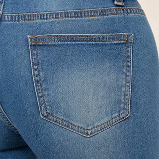 Jeans Flare de Mezclilla con Stretch para Mujer Forever 21 #color_stone