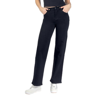 Jeans de Denim Straight Fit  y Deslavado