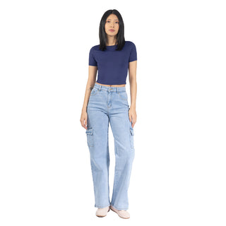 Jeans Cargo Wide Leg