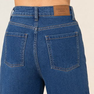 Jeans Cargo Wide Leg de Tiro Alto para Mujer Forever 21 #color_stone