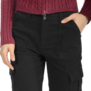 Jeans Cargo Wide Leg con Bolsillos
