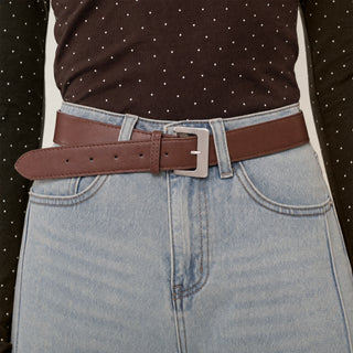 Jeans Wide Leg de Tiro Alto con Costuras en Relieve para Mujer Forever 21 #color_bleach