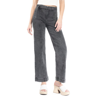 Jeans Straight Fit con Cinturón de Tela