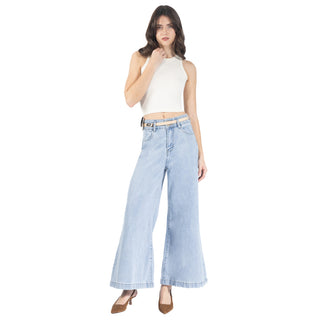 Jeans Baggy Fit Con Cinturón y Cartera