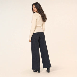 Jeans Wide Leg con Strass para Mujer Forever 21 #color_negro