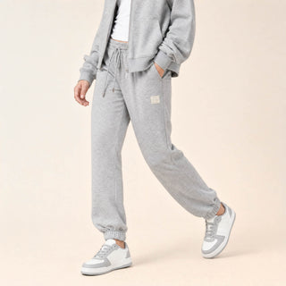 Jogger Relaxed con Jareta para Mujer Forever 21 #color_gris-jaspeado