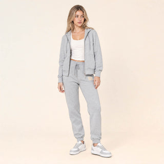 Jogger Relaxed con Jareta para Mujer Forever 21 #color_gris-jaspeado