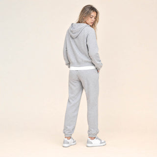 Jogger Relaxed con Jareta para Mujer Forever 21 #color_gris-jaspeado