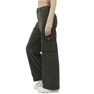 PANTALÓN PARA MUJER WITH CARGO POCKETS FOREVER 21