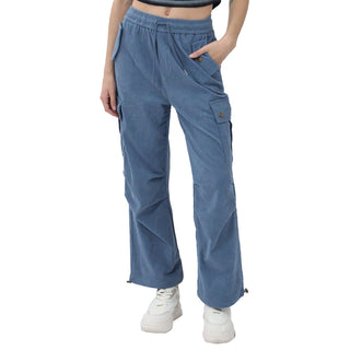 PANTALON PARA MUJER CORDUROY WITH CARGO POCKETS FOREVER 21