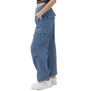 PANTALON PARA MUJER CORDUROY WITH CARGO POCKETS FOREVER 21