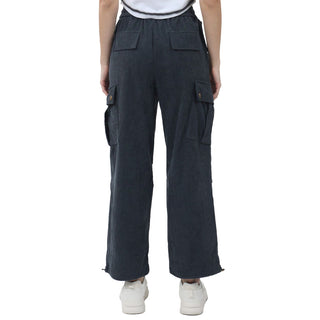 PANTALON PARA MUJER CORDUROY WITH CARGO POCKETS FOREVER 21