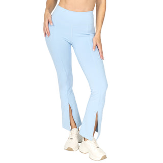 Pantalón Flare de cintura alta con split