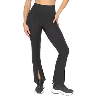 Pantalón Flare de cintura alta con split