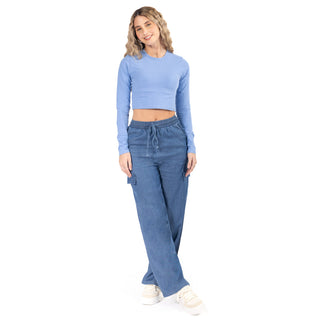 Pantalón Wide Leg Cargo