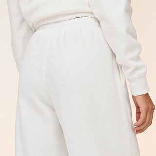 Pantalon Wide Leg con Jareta y Cintura Elástica para Mujer Forever 21 #color_hueso