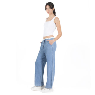 Pantalón Loose Cut con Pretina Amplia y Pinzas Frontales