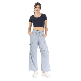 Pantalón con Doble Cintura y Jareta
