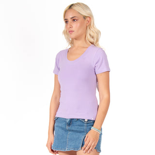 BASIC COTTON SHORT SLEEVE T-SHIRT