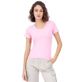 PLAYERA BÁSICA MANGA CORTA PARA MUJER FOREVER 21