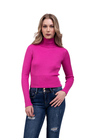 PLAYERA PARA MUJER KNIT HIGH NECK FOREVER 21