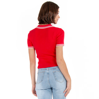 PLAYERA POLO LIGERA WITH RIBBED
