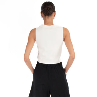TOP CON CUELLO POLO & TRENDY ZIP FRONT