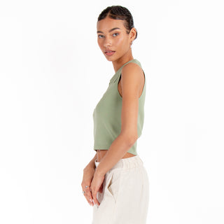 TOP CON CUELLO POLO & TRENDY ZIP FRONT