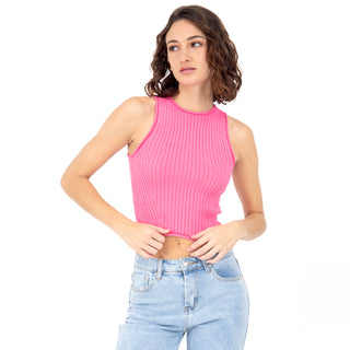 TOP CANALÉ DE PUNTO PARA MUJER FOREVER 21