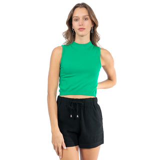 TOP DE PUNTO CUELLO ALTO PARA DAMA FOREVER 21