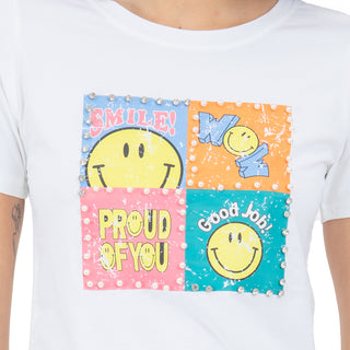 PLAYERA ESTAMPADO SMILE PARA MUJER FOREVER 21