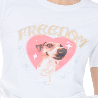 Playera Corta Estampada