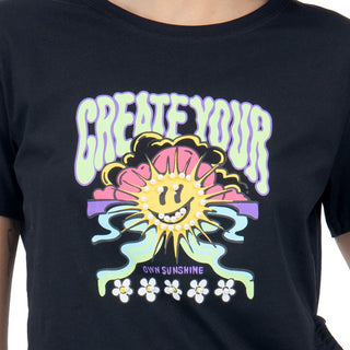 Playera Estampada con Apertura