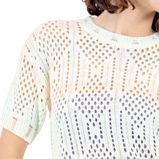 Playera Relaxed Tejido de Manga Corta