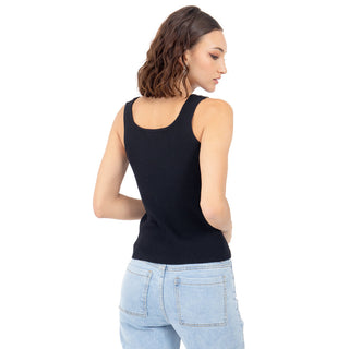 Top Slim Crop con Brillos