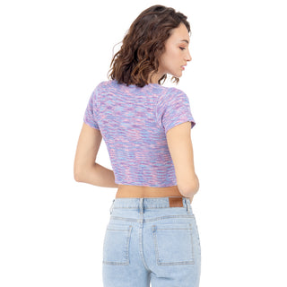 PLAYERA MANGA CORTA CON BOTONES PARA MUJER FOREVER 21