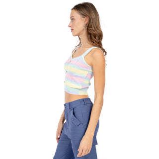 TOP MULTICOLOR CON BOTONES DE CORAZÓN PARA MUJER FOREVER 21