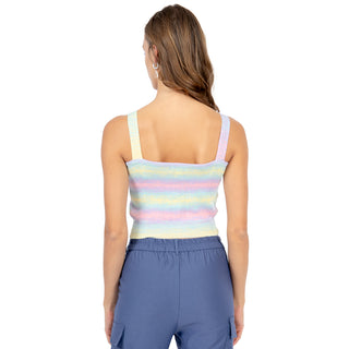 TOP MULTICOLOR CON BOTONES DE CORAZÓN PARA MUJER FOREVER 21