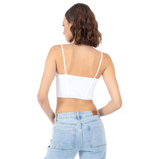 Top Corto Corset con Tirantes