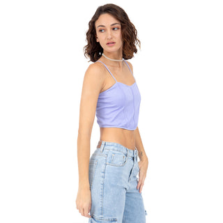 Top Corto Corset con Tirantes