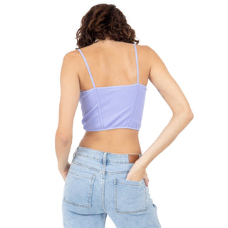 Top Corto Corset con Tirantes