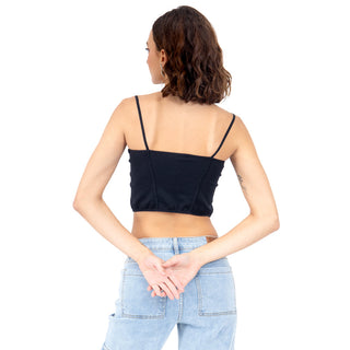 Top Corto Corset con Tirantes