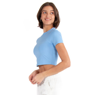 FITTED CROPPED BASIC T-SHIRT